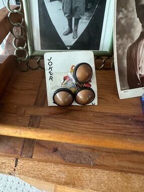 Vintage Round Brown Sweater Buttons